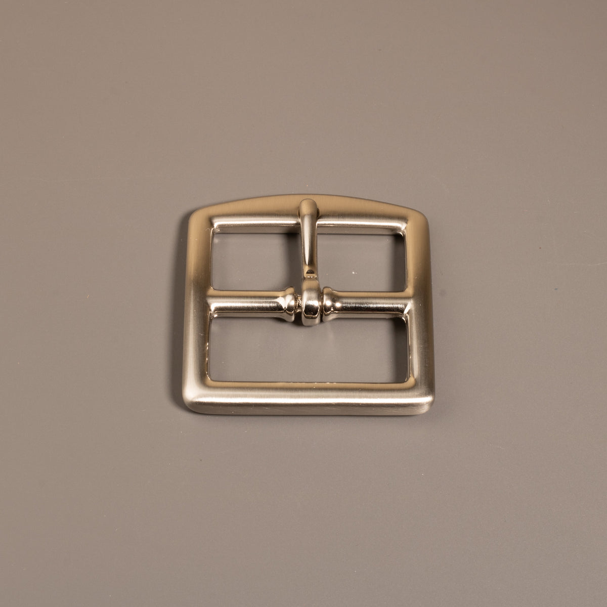 POLISHED SOLID BRASS BUCKLE - 4 CM