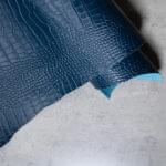 CONCERIA WALPIER BUTTERO CROCO - Blue 102