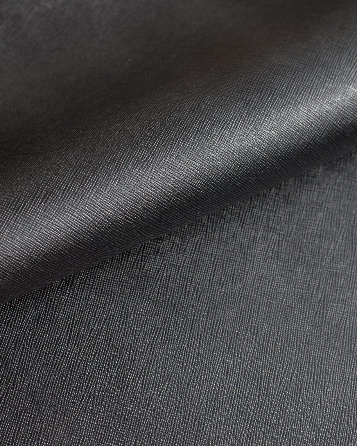 ALRAN GOAT SAFFIANO – BLACK - Belts Production
