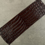 CROCODILE BELLY PANEL - Dark brown