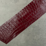 CROCODILE BELLY PANEL - Burgundy