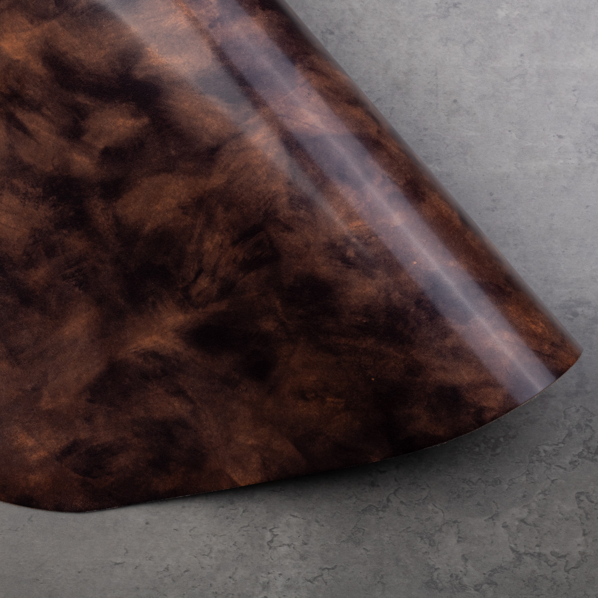 ROCADO MUSEUM SHELL CORDOVAN - BLACK WITH TWO STAMP