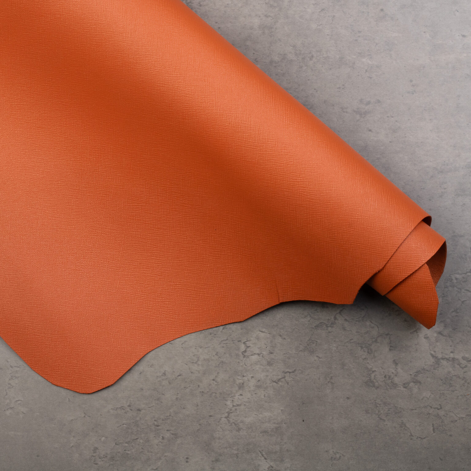 ALRAN GOAT SAFFIANO – ORANGE - Belts Production