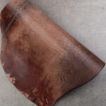 CORIUM SHELL CORDOVAN MARBLED DYED THRU - Brown