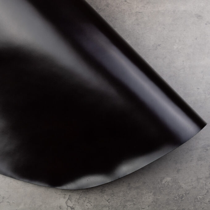 LEDER OGAWA SHELL CORDOVAN - BLACK