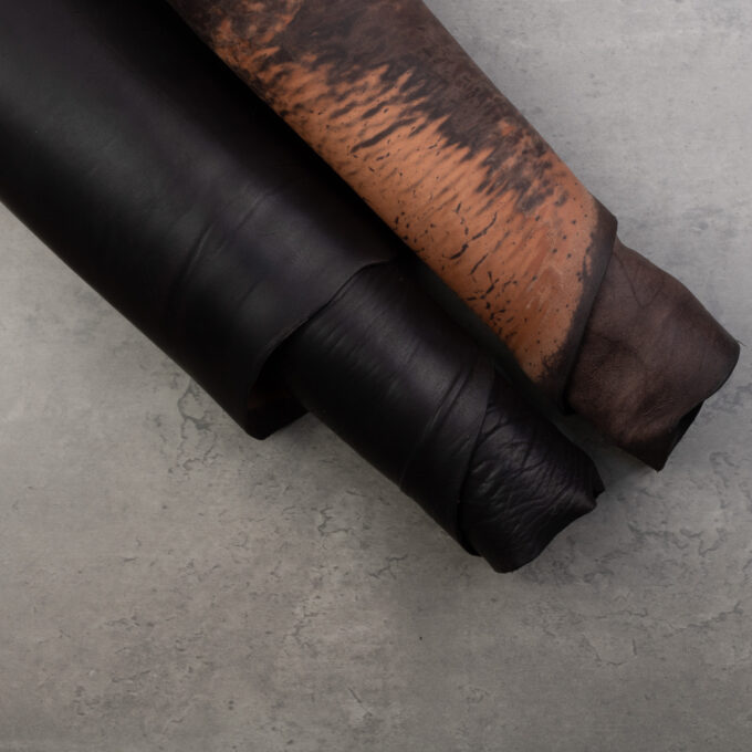 Culatta cavallo ”Flower marbled” of GUIDI - Dark Brown