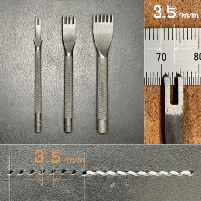 OKA FACTORY - JAPANESE STYLE - DIAMOND PRICKING IRONS - 3.5 mm