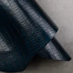 CONCERIA WALPIER CROCO TAIL EMBOSSED - Navy
