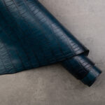 CONCERIA WALPIER CROCO TAIL EMBOSSED - Blue