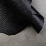 CONCERIA WALPIER OSTRICH EMBOSSED - Black