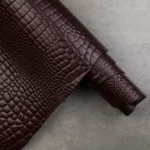 CONCERIA WALPIER CROCO EMBOSSED - Dark brown