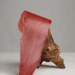 SALMON LEATHER - BRIGHT FINISH - Ruby Red