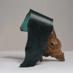SALMON LEATHER - BRIGHT FINISH - Vert Eng