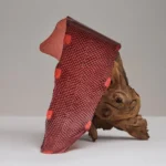 SALMON LEATHER - GRADIENT FINISH - Carmine
