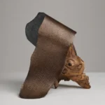 SALMON LEATHER - METALIC FINISH - Metalic Bronze