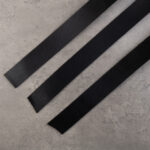 BELT STRAP JEANS GLAZED - Black