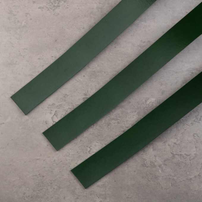 BELT STRAP RUSTIC - RACING GREEN DOUBLE BUTT