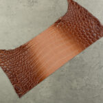CROCODILE BELLY PANEL - Gradient whiskey/natural