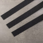 BELT STRAP CASHMERE DOUBLE BUTT - Black