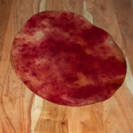 CORIUM SHELL CORDOVAN MARBLED DEALS B/C GRADE - Red