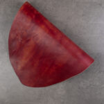 CORIUM SHELL CORDOVAN MARBLED DEALS B/C GRADE - Red